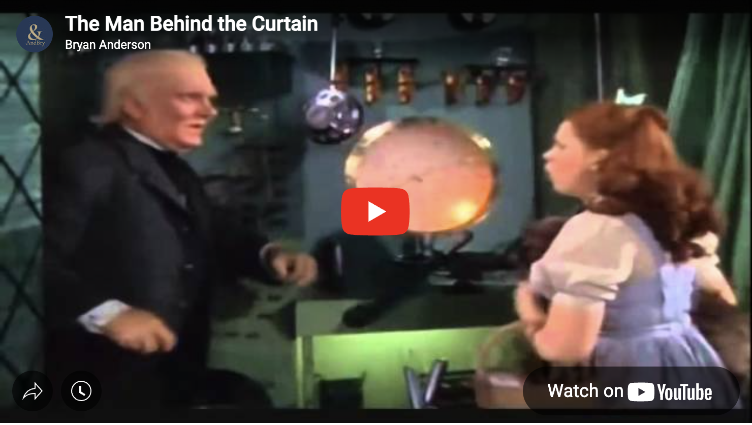 The Man Behind the Curtain - Wizard of Oz scene